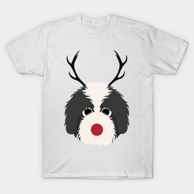 Christmas Reindeer Goldendoodle Cute Dogs T-Shirt by yangho