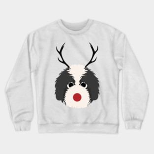 Christmas Reindeer Goldendoodle Cute Dogs Crewneck Sweatshirt