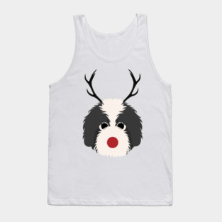 Christmas Reindeer Goldendoodle Cute Dogs Tank Top