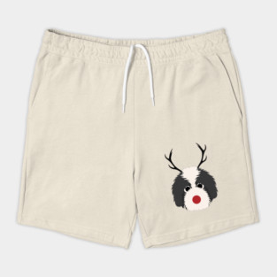 Christmas Reindeer Goldendoodle Cute Dogs Shorts