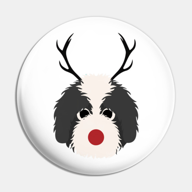 Christmas Reindeer Goldendoodle Cute Dogs Pin by yangho