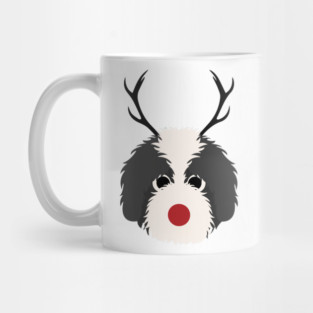 Christmas Reindeer Goldendoodle Cute Dogs Mug