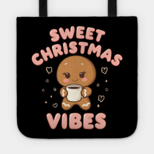 Kawaii Gingerbread Cookie Sweet Christmas Vibes Tote