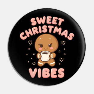 Kawaii Gingerbread Cookie Sweet Christmas Vibes Pin