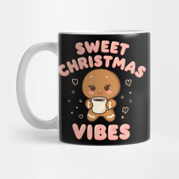 Kawaii Gingerbread Cookie Sweet Christmas Vibes by Ink Lines