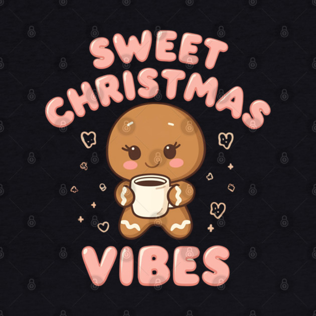 Kawaii Gingerbread Cookie Sweet Christmas Vibes by Ink Lines