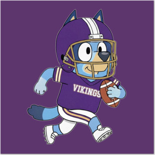 Minnesota Vikings Shirt Vikings Bluey Shirt Game Day Fan Gear M10150 Posters and Art