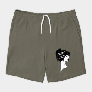 Mental Health Quote Depression Silhouette Shorts