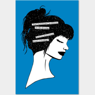Mental Health Quote Depression Silhouette Posters and Art