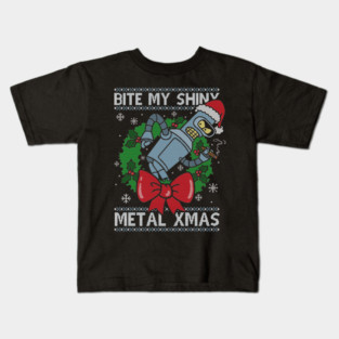 Shiny Metal Xmas Kids T-Shirt