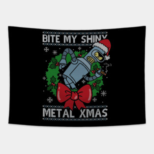 Shiny Metal Xmas Tapestry