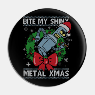 Shiny Metal Xmas Pin