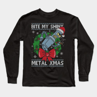 Shiny Metal Xmas Long Sleeve T-Shirt