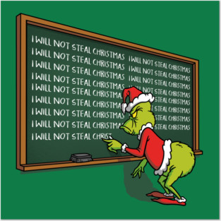 Grinch Detention Posters and Art