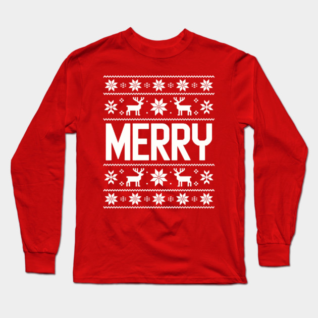 Merry Long Sleeve T-Shirt by CreativeSage