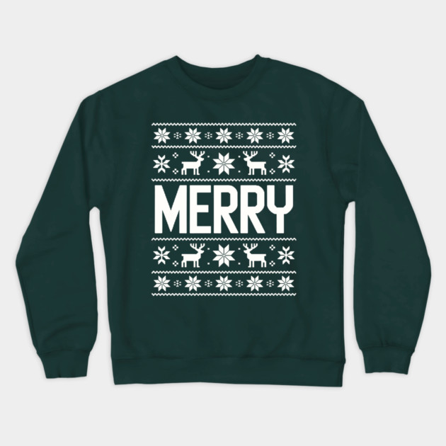 Merry Crewneck Sweatshirt by CreativeSage