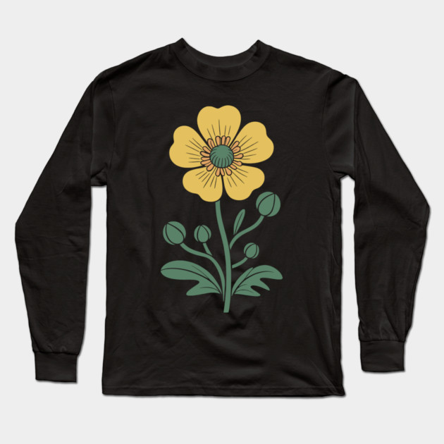 Buttercup Long Sleeve T-Shirt by CreativeSage