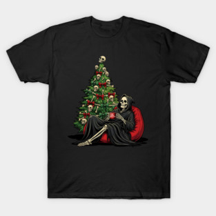 Grim Reaper Christmas Tree Soul Collector T-Shirt