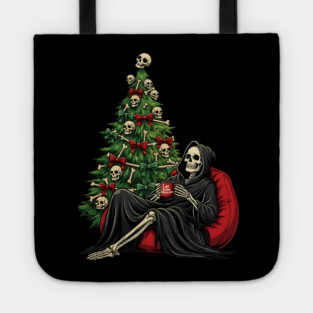 Grim Reaper Christmas Tree Soul Collector Tote