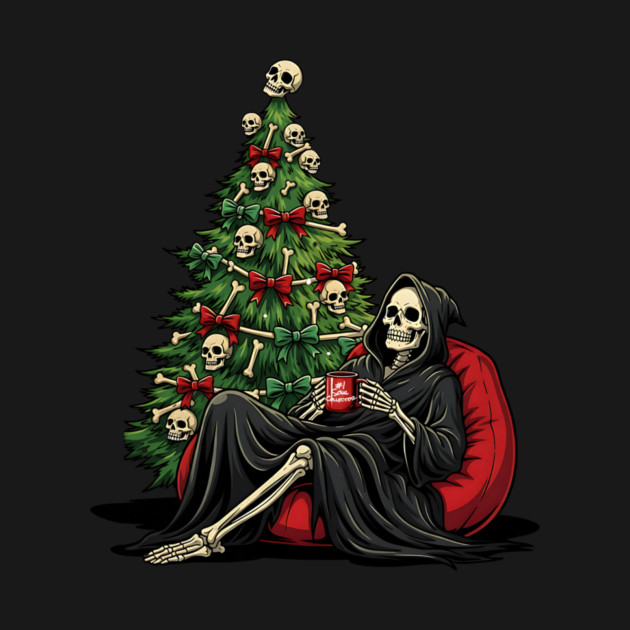 Grim Reaper Christmas Tree Soul Collector by Designed By Marty