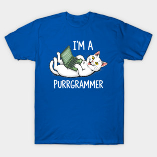 Purrrgrammer Cat: Coding Kitty Laptop T-Shirt