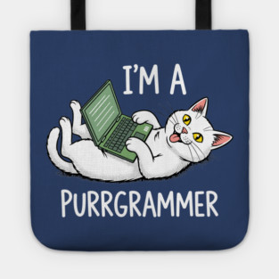 Purrrgrammer Cat: Coding Kitty Laptop Tote