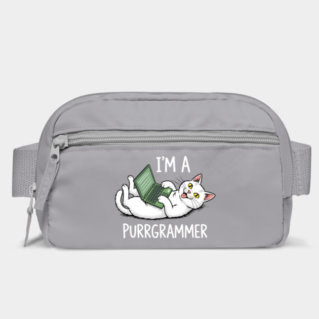 Purrrgrammer Cat: Coding Kitty Laptop by enrynz