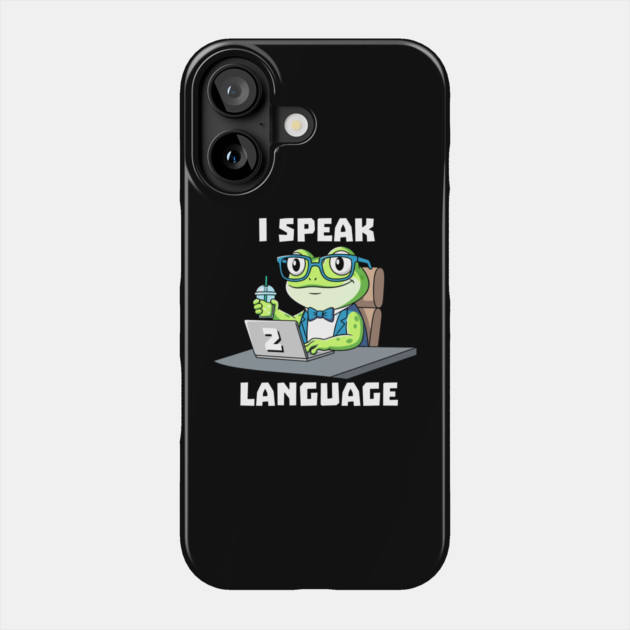 I Speak Two Language Phone Case by enrynz