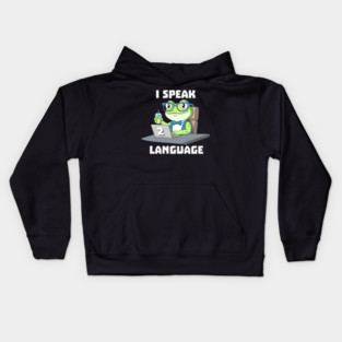 I Speak Two Language Kids Hoodie