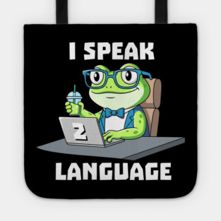 I Speak Two Language Tote