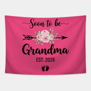 Soon to be Grandma 2026 Tapestry