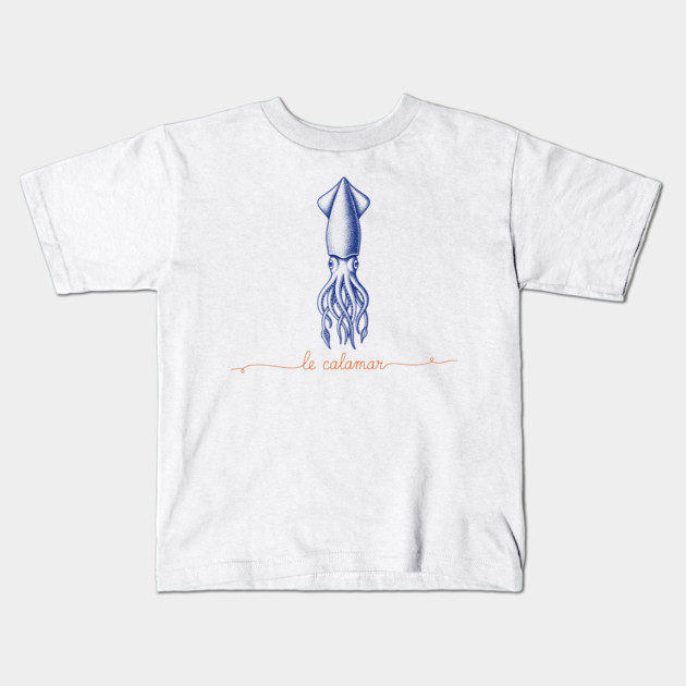 Le Calamar Kids T-Shirt by enrynz
