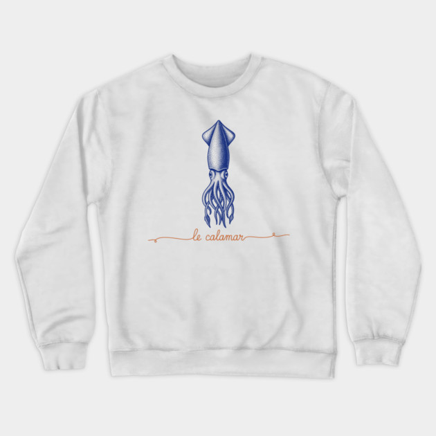 Le Calamar Crewneck Sweatshirt by enrynz