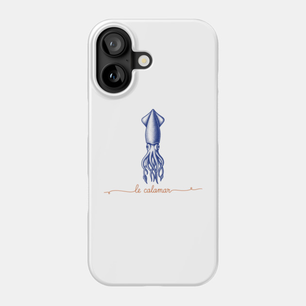 Le Calamar Phone Case by enrynz
