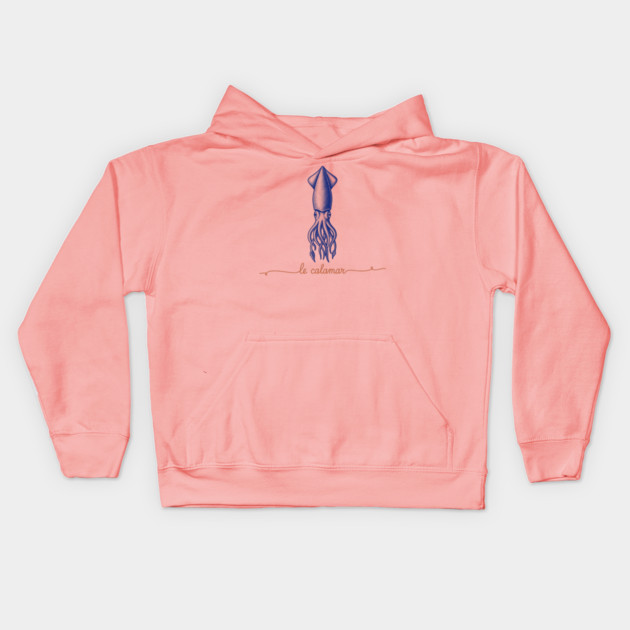 Le Calamar Kids Hoodie by enrynz