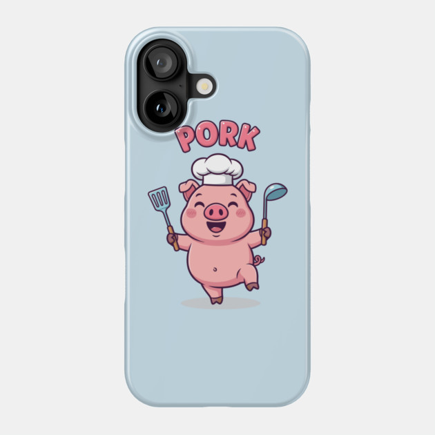 Pork Chef Fun Phone Case by enrynz