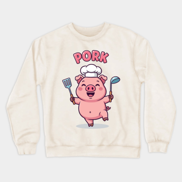 Pork Chef Fun Crewneck Sweatshirt by enrynz