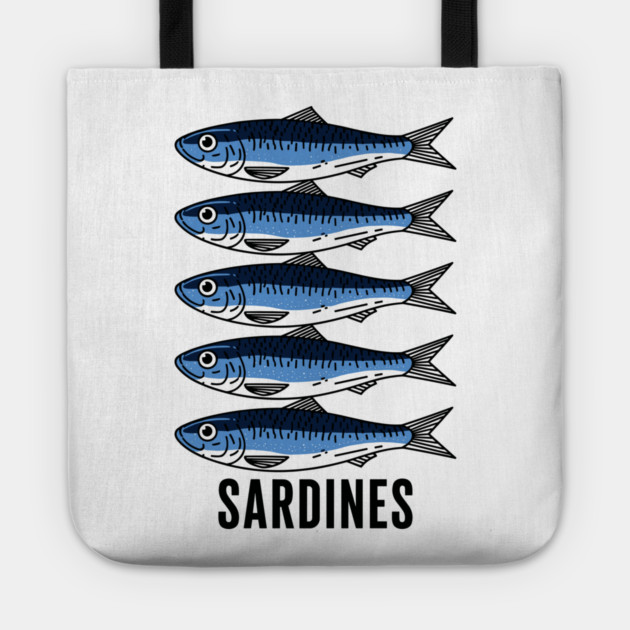 Sardine Squad Tote by enrynz