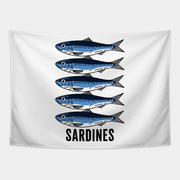Sardine Squad Tapestry by enrynz