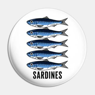 Sardine Squad Pin