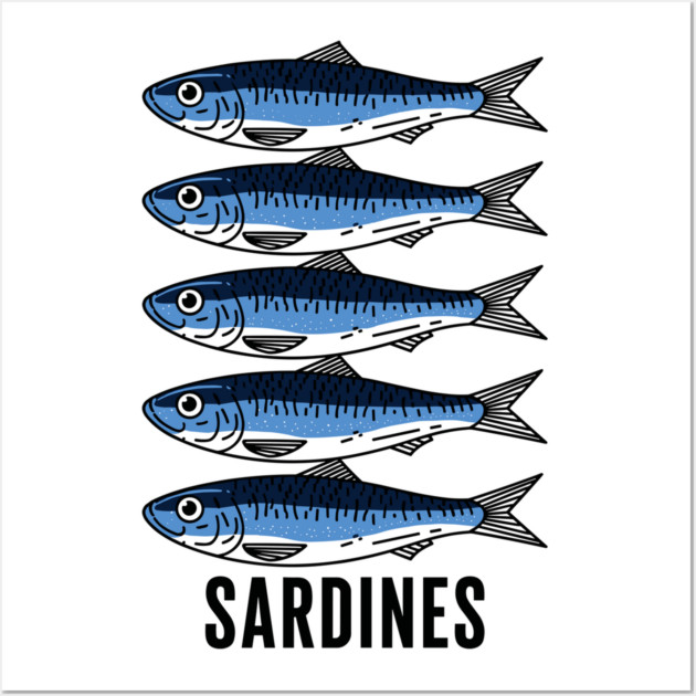Sardine Squad Wall Art by enrynz