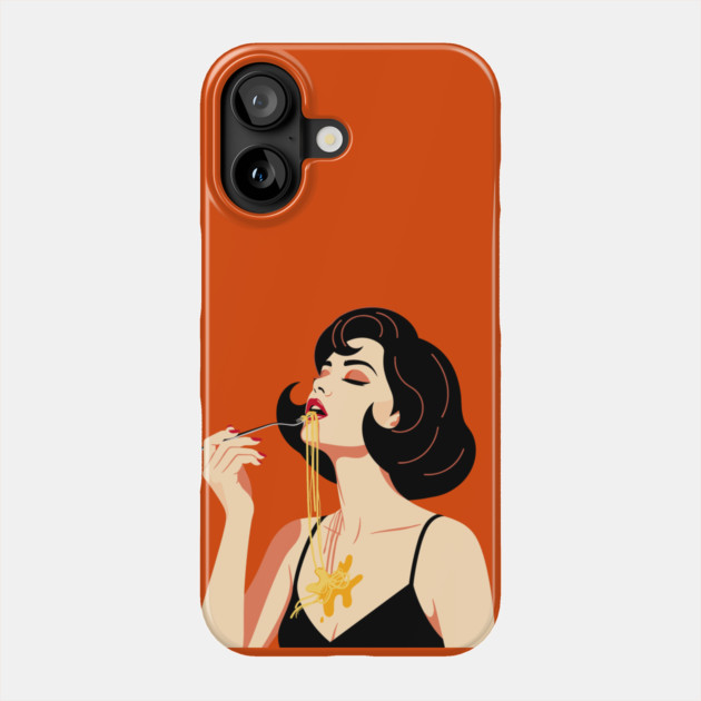 Spaghetti Slurper Chic Phone Case by enrynz