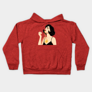 Spaghetti Slurper Chic Kids Hoodie