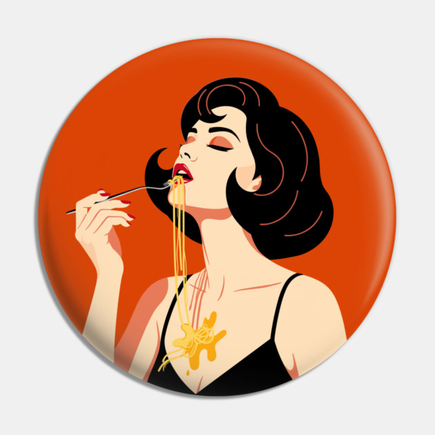 Spaghetti Slurper Chic Pin by enrynz