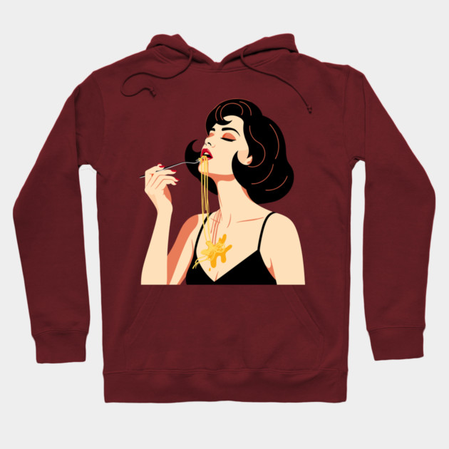 Spaghetti Slurper Chic Hoodie by enrynz