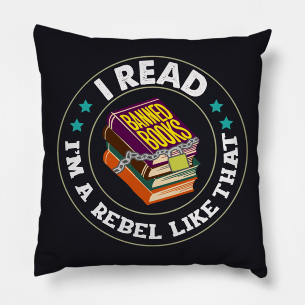 I Read Banned Books Pillow by Charles's Store 8