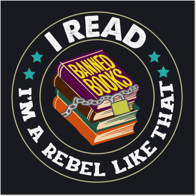 I Read Banned Books Wall Art by Charles's Store 8