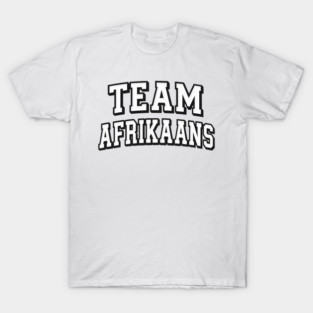 Team Afrikaans South Africa Pride Varsity Text T-Shirt