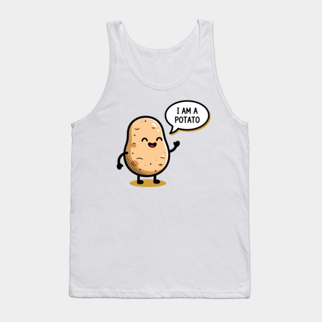 Laughing Potato Meme Tank Top by enrynz