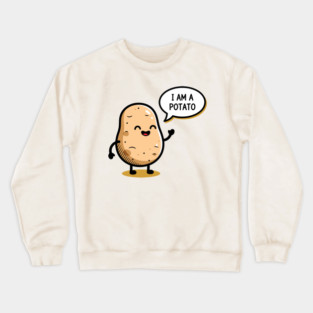 Laughing Potato Meme Crewneck Sweatshirt